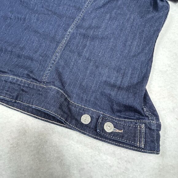 Levi’s Women’s Blue Denim Jean Jacket 3X Button Up Trucker Western Stretch - Picture 12 of 13